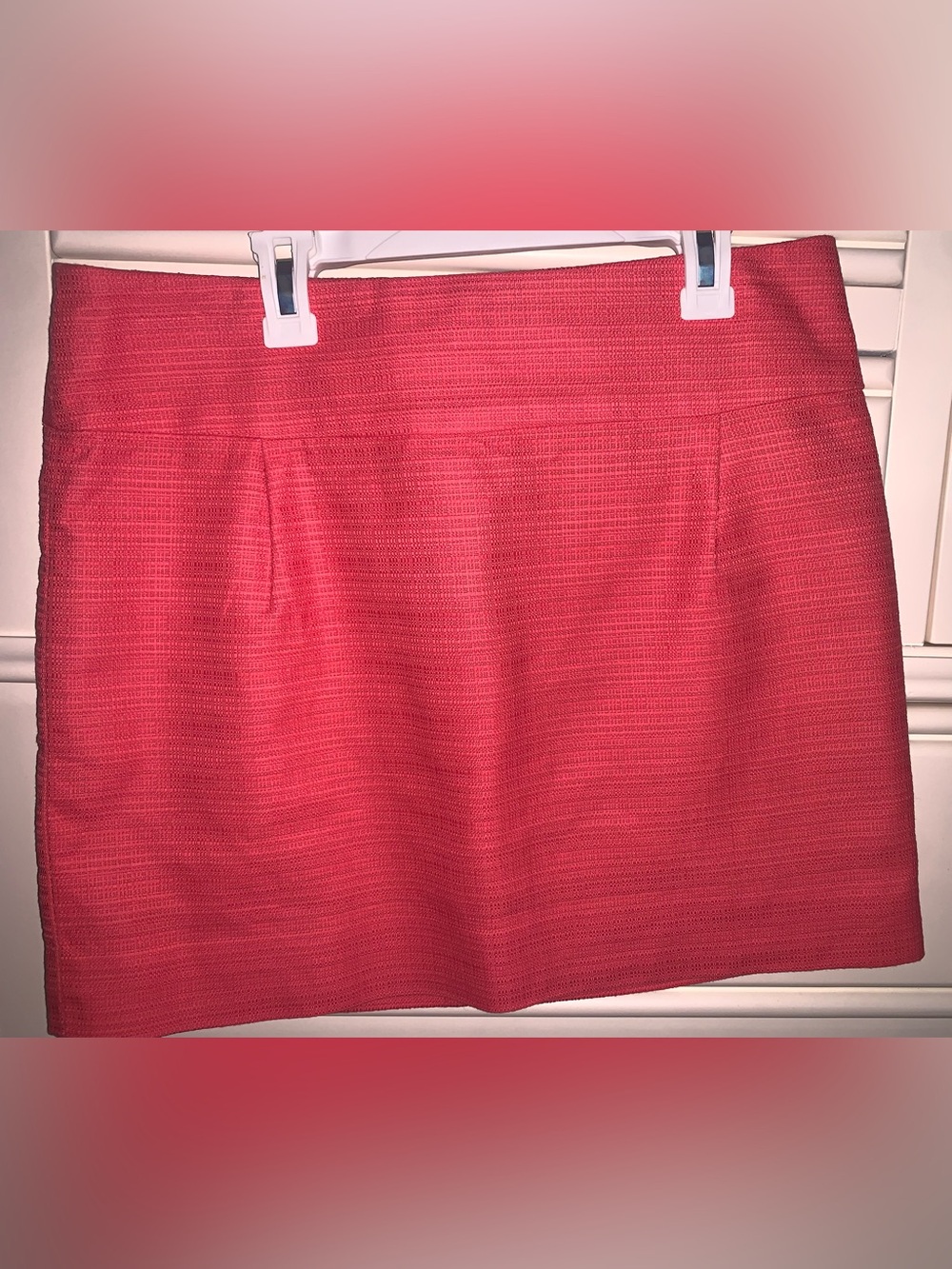 J Crew Coral Skirt. Size 6